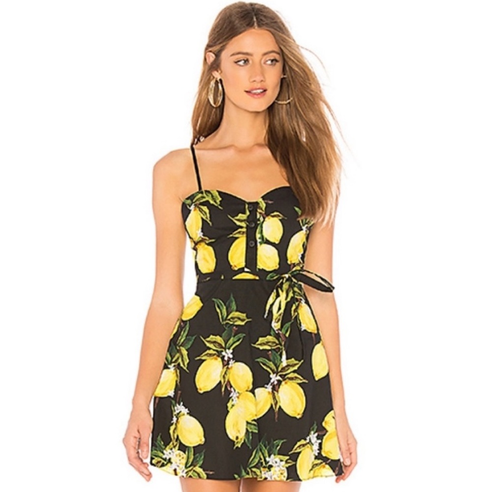 L’academie Lemon Dress Black and Yellow